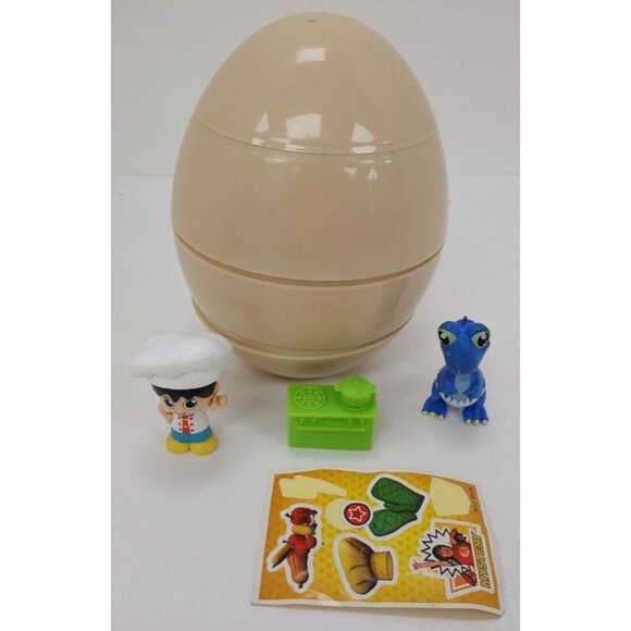 Ryan's World Egg (Opened) With Chef Ryan, Dino, Stickers & Kitchen Figure - Picture 1 of 5